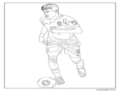 Neymar Ücretsiz Resim Boyama Sayfası