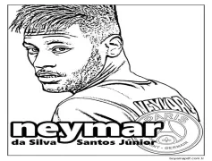 Neymar Yazdırılabilir Boyama Sayfası