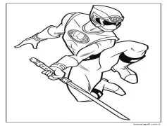 Ninja Kasırgası Boyama Sayfası