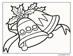 Noel çanlarının görüntüsü. Boyama Sayfası