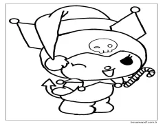 Noel'de Kuromi Boyama Sayfası