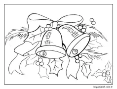 Noel dekorasyonu. Boyama Sayfası