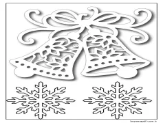 Noel'in kış sembolleri. Boyama Sayfası