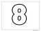 Normal numara 8 Boyama Sayfası