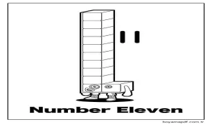 Numberblocks Görseli Boyama Sayfası