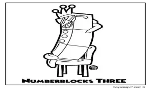 Numberblocks Ücretsiz Resmi Boyama Sayfası