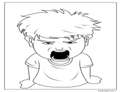 Öfke Duygu Boyama Sayfası Boyama Sayfası