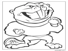 Öfkeli Kunduz Boyama Sayfası