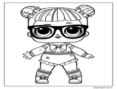 Öğretmenin Pet Lol Bebeği Boyama Sayfası