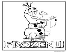 Olaf Disney Boyama Sayfası