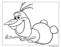 Olaf Ücretsiz Boyama Sayfası