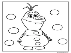 Olaf Ücretsiz Resmi Boyama Sayfası