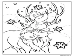 Olaf Yazdırma Boyama Sayfası