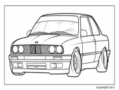 Old BMW coupe Boyama Sayfası