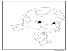 Oona gülüyor Boyama Sayfası