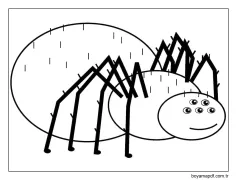 Örümcek Ücretsiz Yazdırılabilir Boyama Sayfası