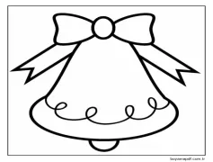 Oyuncak çan. Boyama Sayfası