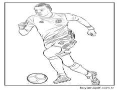 Paul Pogba Koşu Boyama Sayfası