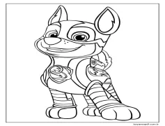 PAW Patrol Mighty Pups Chase Boyama Sayfası