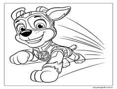 PAW Patrol Mighty Pups tan Chase Boyama Sayfası