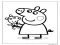 Peppa Domuz Oynayan Oyuncak Boyama Sayfası