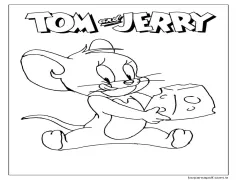 Peynir tutan Jerry Boyama Sayfası