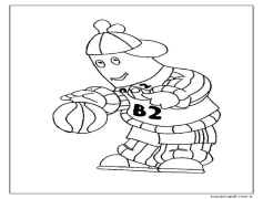 Pijamalı Muzlar Top Oynuyor Boyama Sayfası