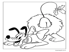 Pluto 3 Yaş Çocuklar İçin Boyama Sayfası