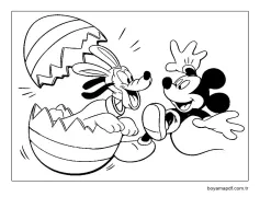 Pluto Bedava Görsel Boyama Sayfası