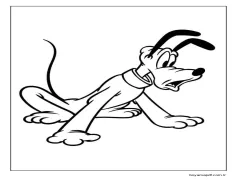 Pluto Disney Boyama Sayfası