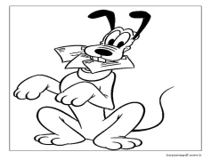 Pluto Yazdırma Boyama Sayfası