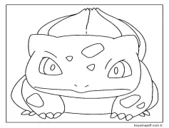 Pokémon Bulbasaur Boyama Sayfası