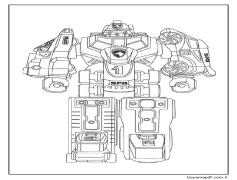 Polis Korucu Yürüyüş Robotu Boyama Sayfası