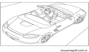 Porsche Boyama Boyama Sayfası