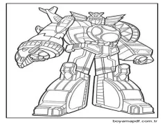 Power Rangers Ninja Storm'un Robotu Boyama Sayfası