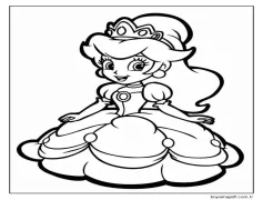 Prenses Daisy 2 Boyama Sayfası