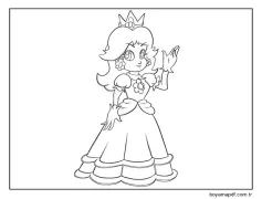 Prenses Daisy 4 Boyama Sayfası
