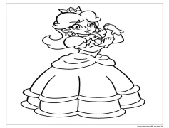 Prenses Daisy 5 Boyama Sayfası