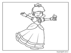 Prenses Daisy 6 Boyama Sayfası