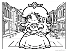 Prenses Daisy çocuklar için Boyama Sayfası