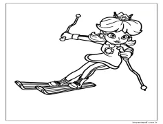 Prenses Daisy çocuklar için temel Boyama Sayfası