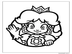 Prenses Daisy Ücretsiz Boyama Sayfası