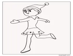 Rafta Şaşırtıcı Elf Boyama Sayfası