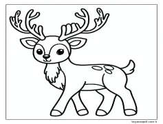 Ren Geyiği (5) Boyama Sayfası