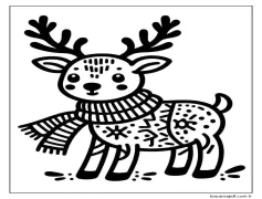 Ren Geyiği (9) Boyama Sayfası