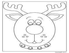 Ren geyiği resmi Boyama Sayfası