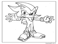 Resmini Shadow Sonic Boyama Sayfası