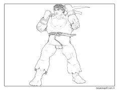 Ryu çiz Boyama Sayfası