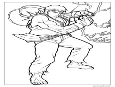 Ryu Güç Boyama Sayfası