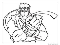 Ryu Normal Boyama Sayfası